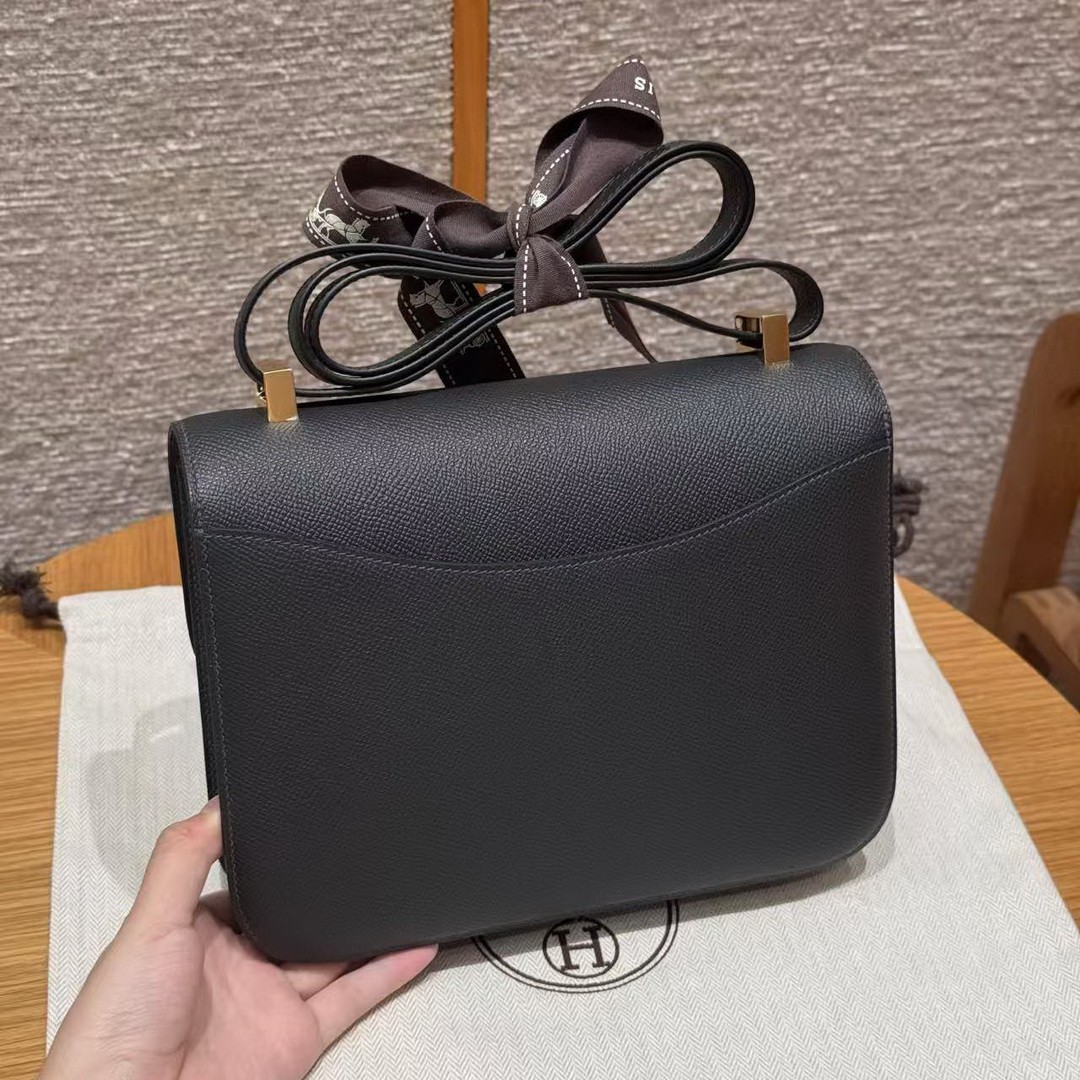 Hermes Constance 24 CM Bag Handmade In Epsom Calfskin Leather Gold Hardware 89 Nior - Image 2