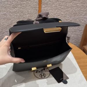 Hermes Constance 24 CM Bag Handmade In Epsom Calfskin Leather Gold Hardware 89 Nior - Image 16