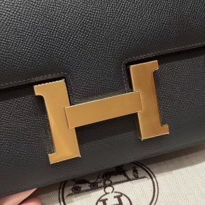 Hermes Constance 24 CM Bag Handmade In Epsom Calfskin Leather Gold Hardware 89 Nior - Image 15