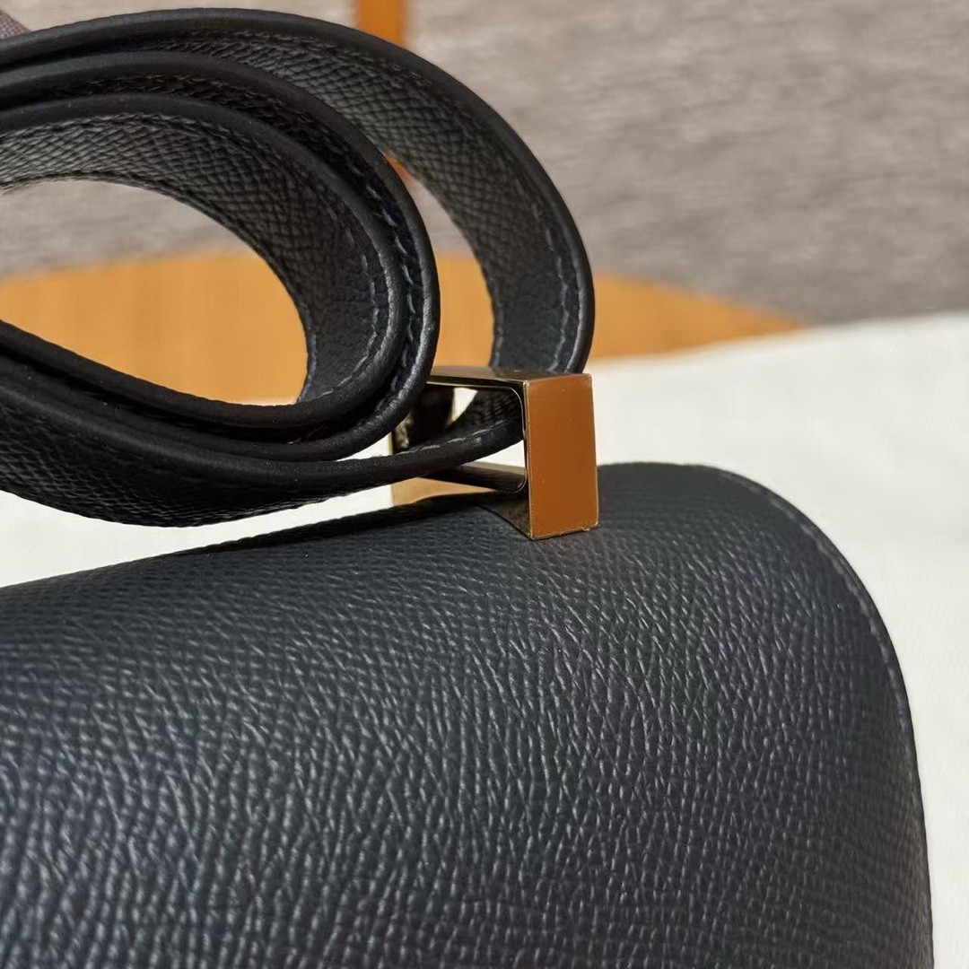 Hermes Constance 24 CM Bag Handmade In Epsom Calfskin Leather Gold Hardware 89 Nior - Image 13