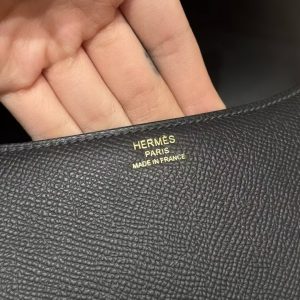 Hermes Constance 24 CM Bag Handmade In Epsom Calfskin Leather Gold Hardware 89 Nior - Image 9