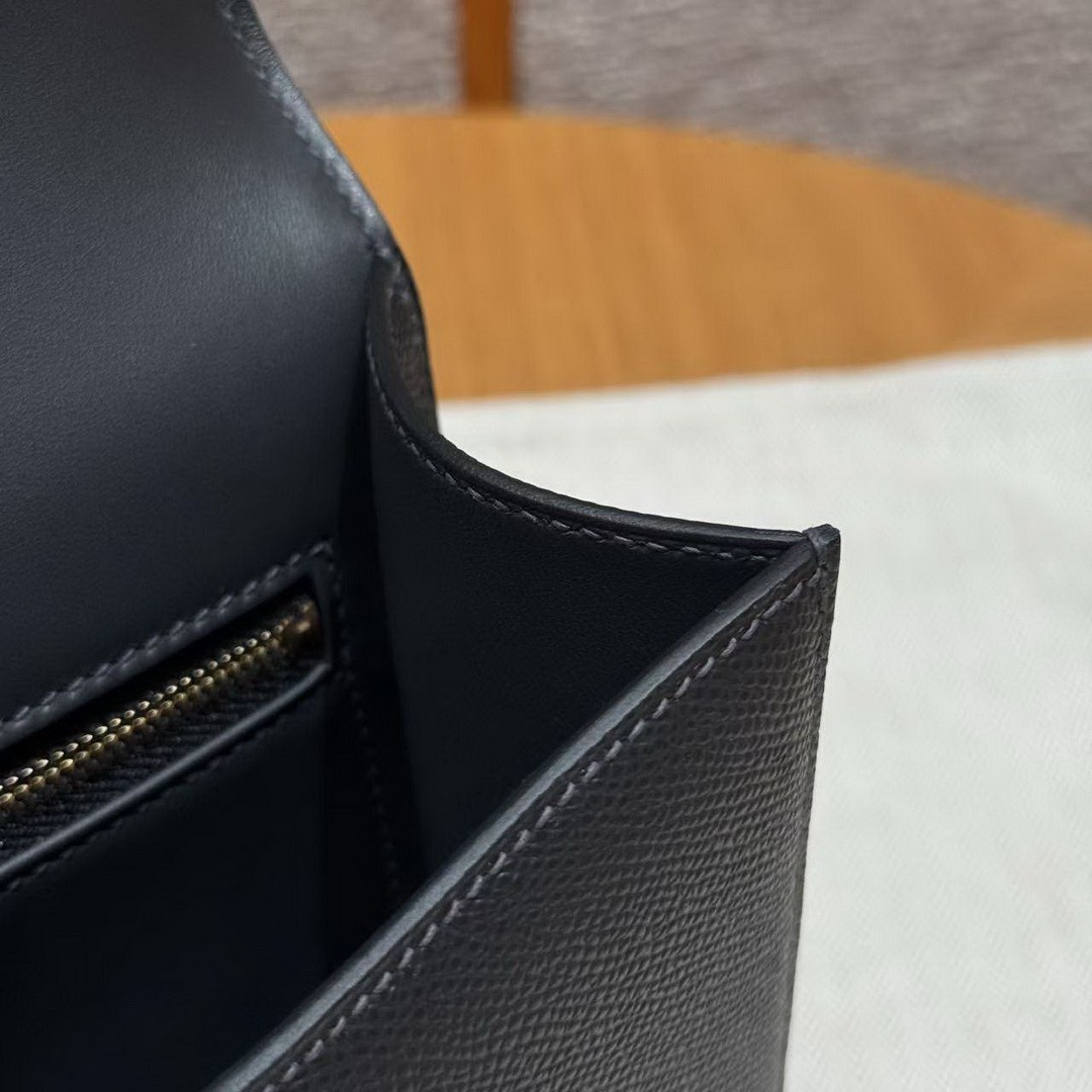 Hermes Constance 24 CM Bag Handmade In Epsom Calfskin Leather Gold Hardware 89 Nior - Image 7