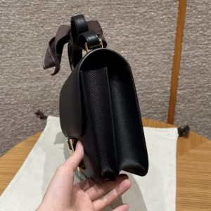 Hermes Constance 24 CM Bag Handmade In Epsom Calfskin Leather Gold Hardware 89 Noir - Image 17