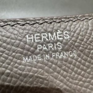 Hermes Constance 24 CM Bag Handmade In Epsom Calfskin Leather Silver Hardware 8F Etain - Image 14