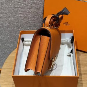 Hermes Constance 24 CM Bag Handmade In Epsom Calfskin Leather Gold Hardware 93 Orange - Image 16