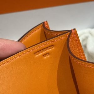 Hermes Constance 24 CM Bag Handmade In Epsom Calfskin Leather Gold Hardware 93 Orange - Image 12
