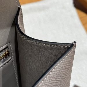 Hermes Constance 24 CM Bag Handmade In Epsom Calfskin Leather Gold Hardware M8 Girs Asphalte - Image 12