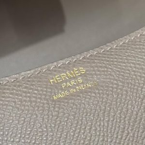 Hermes Constance 24 CM Bag Handmade In Epsom Calfskin Leather Gold Hardware M8 Girs Asphalte - Image 5