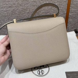 Alternative view of Hermes Constance 24 CM Bag Handmade In Epsom Calfskin Leather Gold Hardware S2 Trench