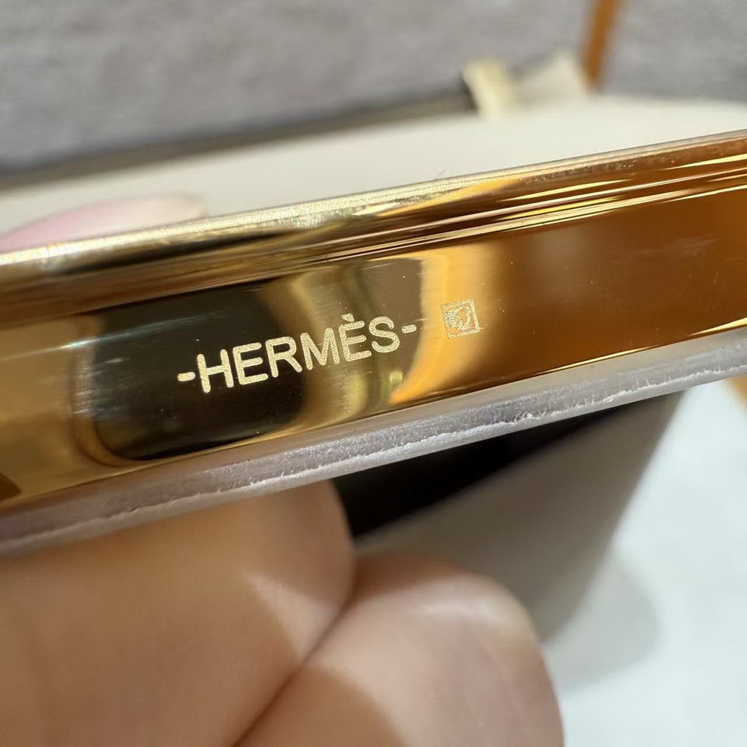 Hermes Constance 24 CM Bag Handmade In Epsom Calfskin Leather Gold Hardware S2 Trench - Image 17