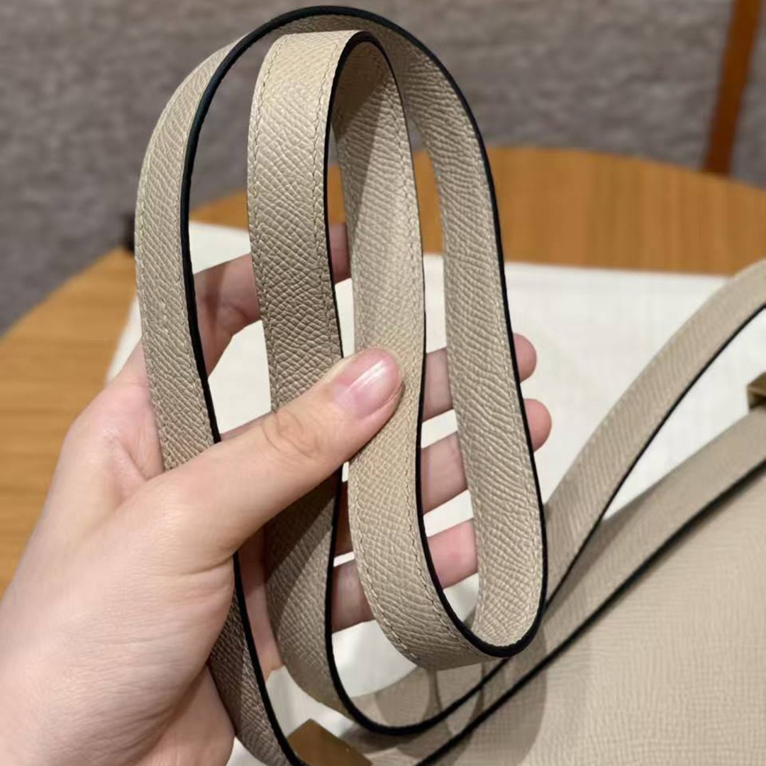 Hermes Constance 24 CM Bag Handmade In Epsom Calfskin Leather Gold Hardware S2 Trench - Image 7