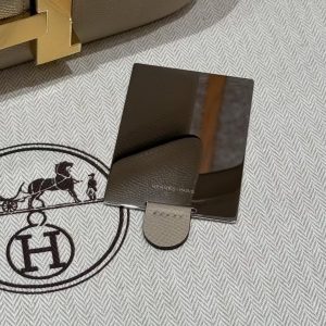 Hermes Constance 24 CM Bag Handmade In Epsom Calfskin Leather Gold Hardware S2 Trench - Image 5
