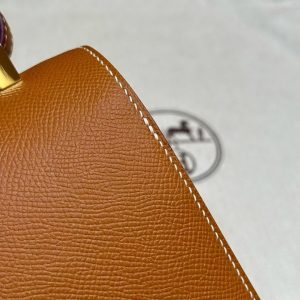 Hermes Constance 24 CM Bag Handmade In Epsom Calfskin Leather Gold Hardware CK37 Gold - Image 11