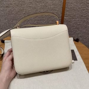 Hermes Constance 24 CM Bag Handmade In Epsom Calfskin Leather Rose Gold Hardware I2 Nana - Image 2