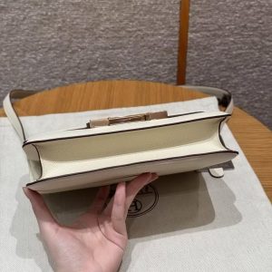 Hermes Constance 24 CM Bag Handmade In Epsom Calfskin Leather Rose Gold Hardware I2 Nana - Image 18