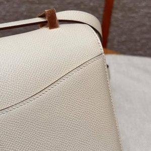 Hermes Constance 24 CM Bag Handmade In Epsom Calfskin Leather Rose Gold Hardware I2 Nana - Image 11