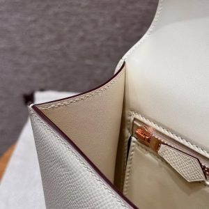 Hermes Constance 24 CM Bag Handmade In Epsom Calfskin Leather Rose Gold Hardware I2 Nana - Image 7