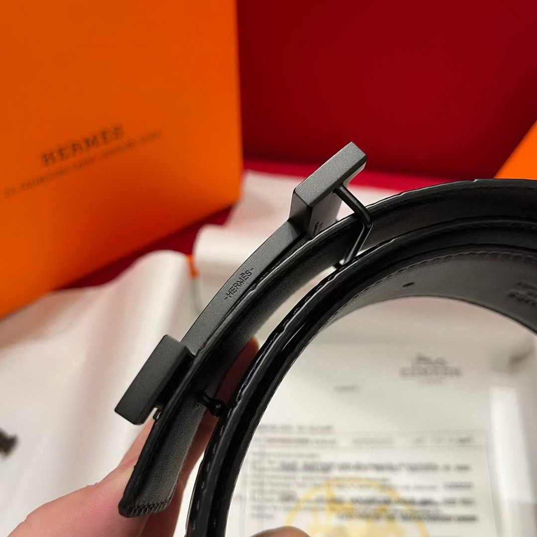 Constance Belt Buckle & Mississippiensis Alligator Leather Strap 38 mm So Black Metal Finish Buckle Noir - Image 5