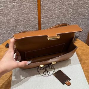 Hermes Constance Elan 24 Bag Handmade In Epsom Calfskin Leather Gold Hardware 37 Gold - Image 13