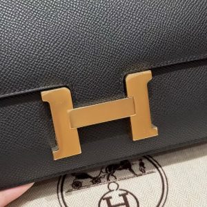 Hermes Constance Elan 24 Bag Handmade In Epsom Calfskin Leather Gold Hardware 89 Nior - Image 9