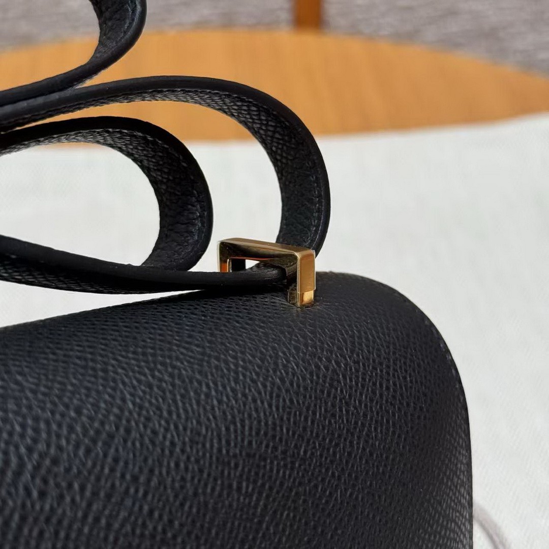 Hermes Constance Elan 24 Bag Handmade In Epsom Calfskin Leather Gold Hardware 89 Nior - Image 8