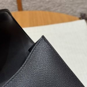 Hermes Constance Elan 24 Bag Handmade In Epsom Calfskin Leather Silver Hardware 89 Nior - Image 4