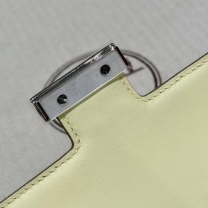 Hermes Constance Elan 24 Bag Handmade In Epsom Calfskin Leather Silver Hardware i8 Jaune Milton - Image 8