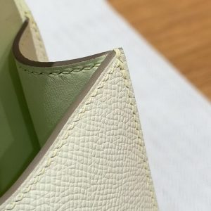 Hermes Constance Elan 24 Bag Handmade In Epsom Calfskin Leather Silver Hardware i8 Jaune Milton - Image 7
