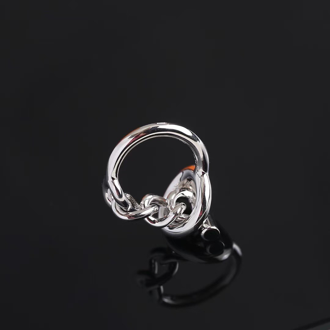 Hermes Croisette Ring Sterling Silver H104586B 00054 - Image 4