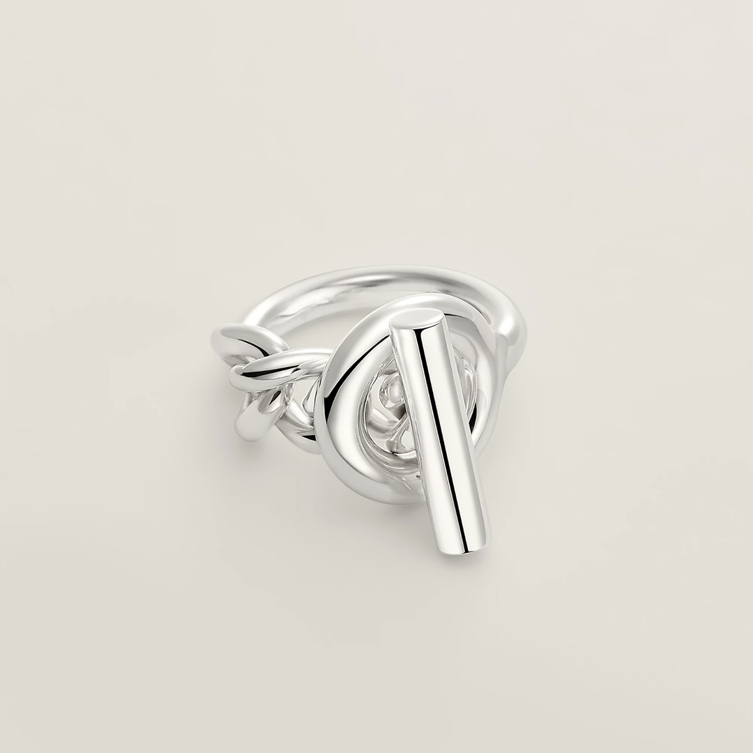 Hermes Croisette Ring Sterling Silver H104586B 00054