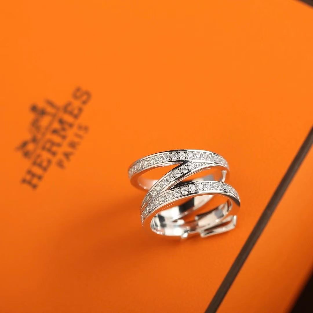 Hermes Etriviere Ring White Gold H124606B 00049 - Image 8