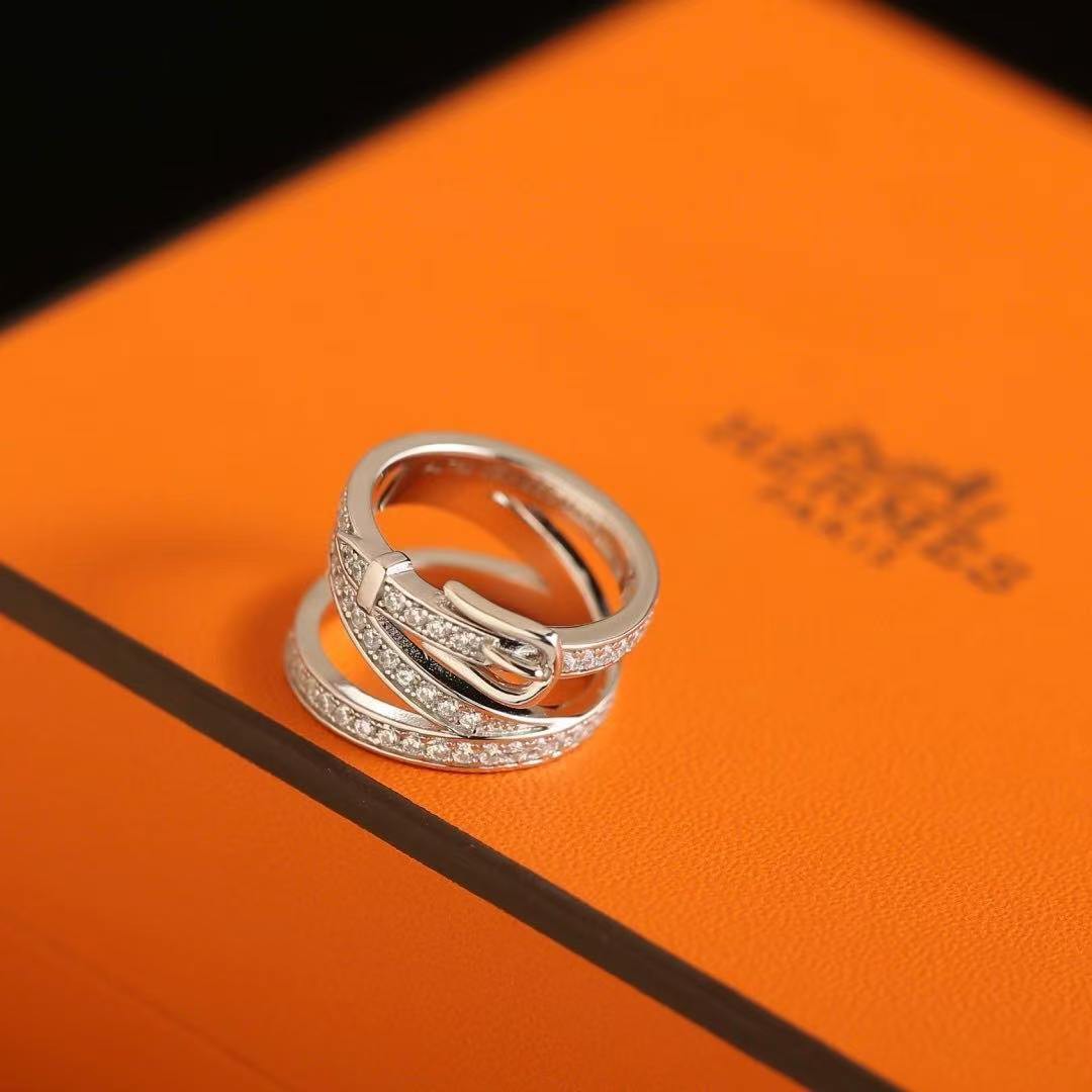 Hermes Etriviere Ring White Gold H124606B 00049 - Image 6
