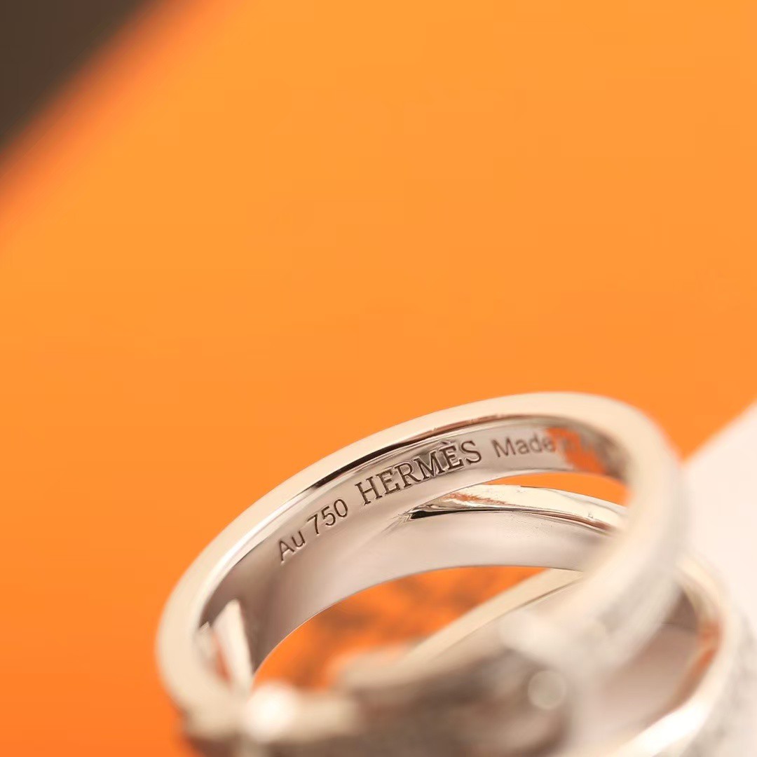 Hermes Etriviere Ring White Gold H124606B 00049 - Image 5
