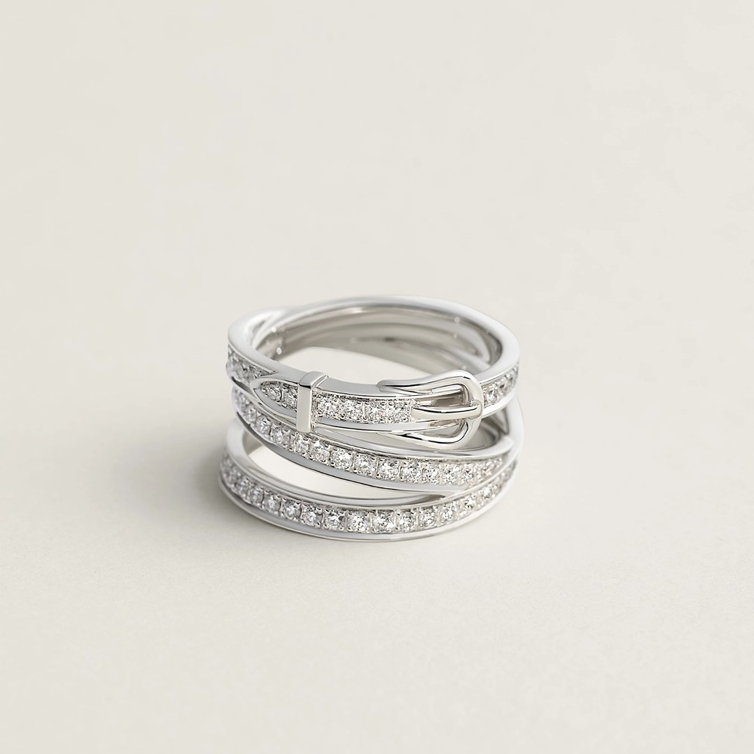 Hermes Etriviere Ring White Gold H124606B 00049