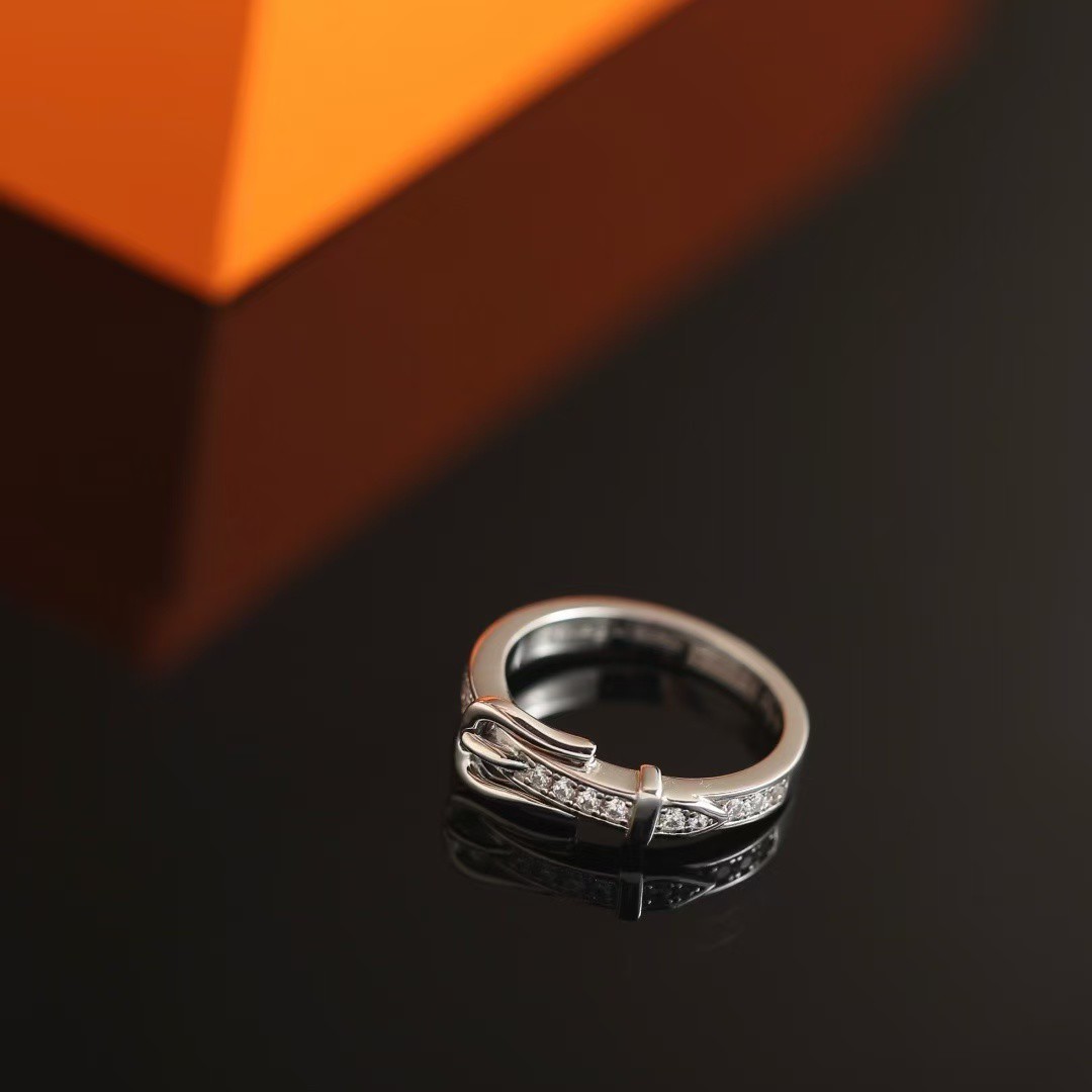 Hermes Etriviere Ring White Gold H124608B 00046 - Image 7