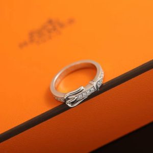 Hermes Etriviere Ring White Gold H124608B 00046 - Image 6