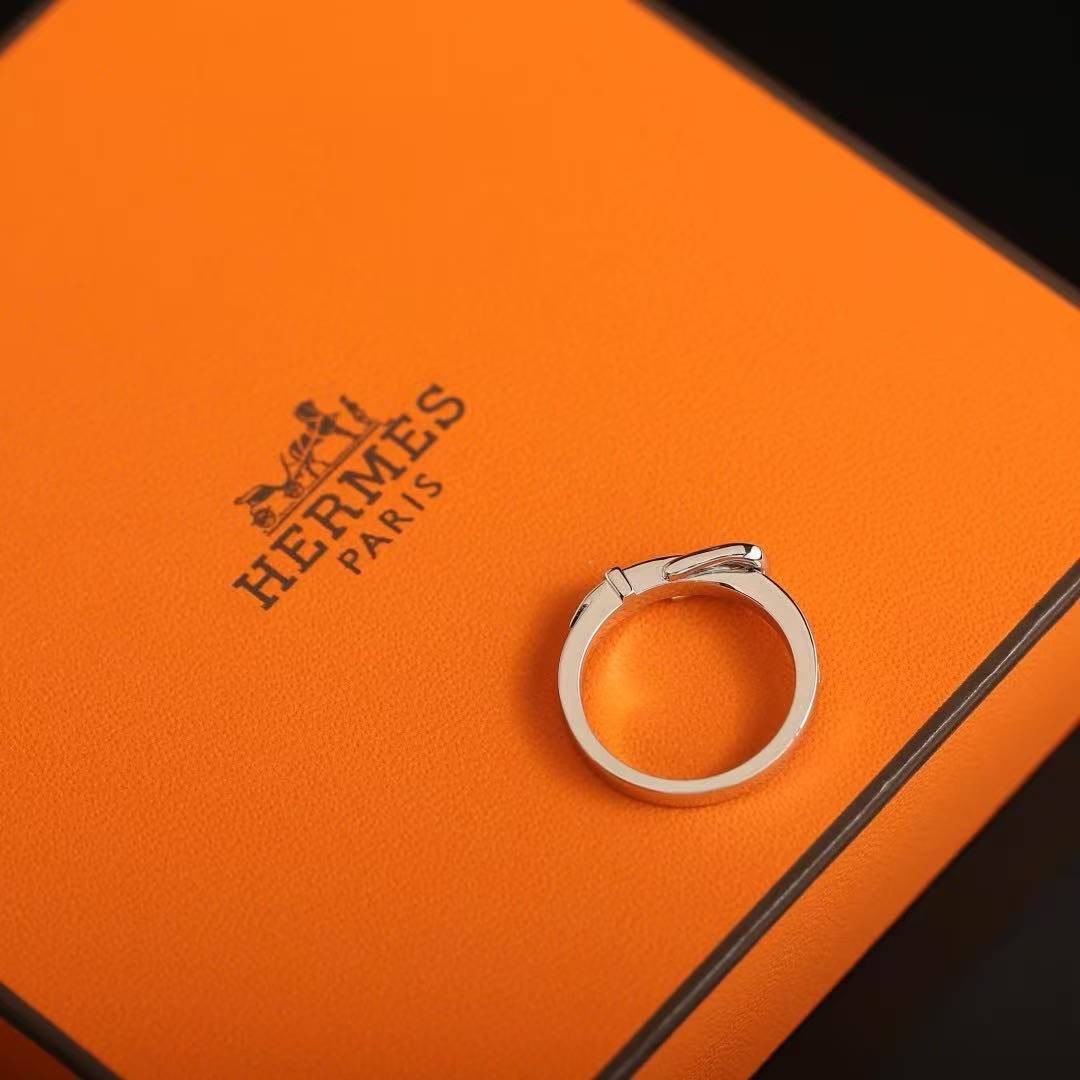 Hermes Etriviere Ring White Gold H124608B 00046 - Image 5