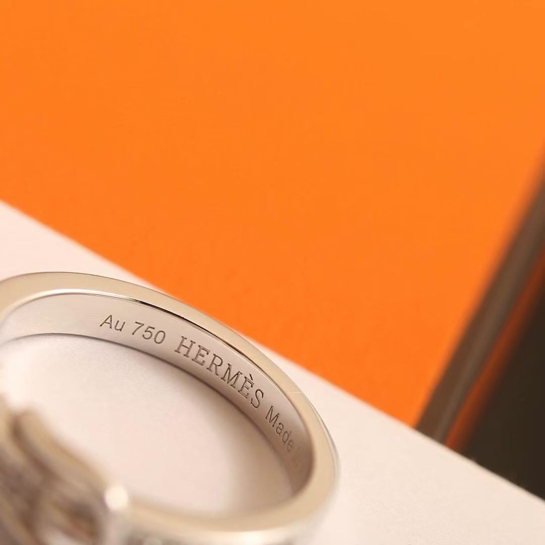 Hermes Etriviere Ring White Gold H124608B 00046 - Image 4