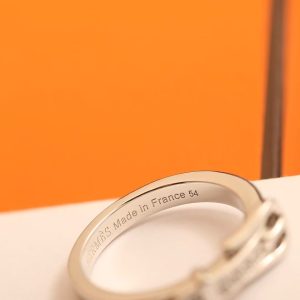 Hermes Etriviere Ring White Gold H124608B 00046 - Image 3