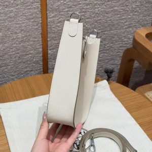 Hermes Evelyne 16 CM Bag Handmade In Epsom Calfskin Leather Sliver Hardware 10 Craie - Image 19
