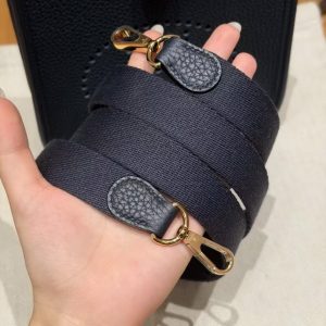 Hermes Evelyne 16 CM Bag Handmade In Taurillon Clemence Leather Silver Hardware 2Z Blue Niut - Image 12