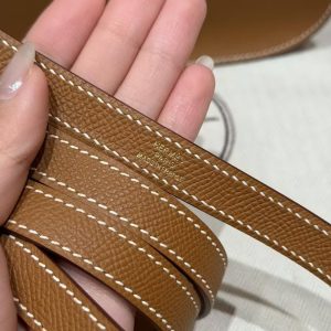 Hermes Evelyne 16 CM Bag Handmade In Epsom Calfskin Leather Gold Hardware 37 Gold - Image 13