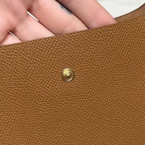 Hermes Evelyne 16 CM Bag Handmade In Epsom Calfskin Leather Gold Hardware 37 Gold - Image 9
