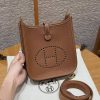 Hermes Evelyne 16 CM Bag Handmade In Taurillon Clemence Leather Gold Hardware 37 Gold