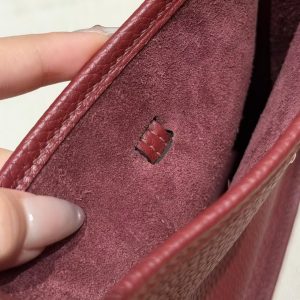 Hermes Evelyne 16 CM Bag Handmade In Taurillon Clemence Leather Silver Hardware 55 Rouge H - Image 4