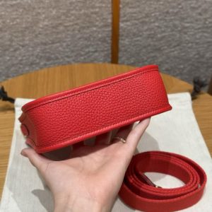 Hermes Evelyne 16 CM Bag Handmade In Taurillon Clemence Leather Gold Hardware 5E Vermillon - Image 19