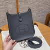 Hermes Evelyne 16 CM Bag Handmade In Taurillon Clemence Leather Gold Hardware 85 Ardoise