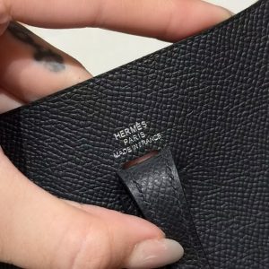 Hermes Evelyne 16 CM Bag Handmade In Epsom Calfskin Leather Sliver Hardware 89 Noir - Image 15