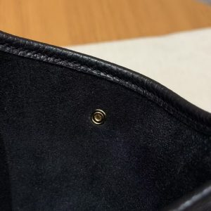 Hermes Evelyne 16 CM Bag Handmade In Taurillon Clemence Leather Gold Hardware 89 Noir - Image 6