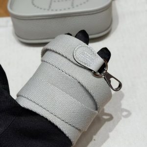 Hermes Evelyne 16 CM Bag Handmade In Taurillon Clemence Leather Silver Hardware 8U Blue Glacier - Image 7